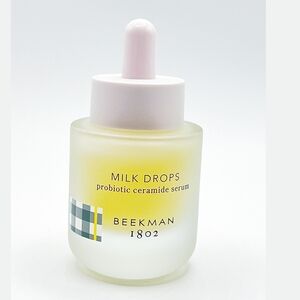 Beekman 1802 Milk Drops Probiotic Ceramide Serum.